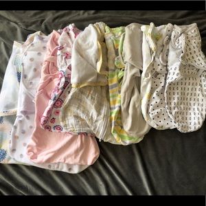 Bundle of sleep sacks.